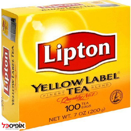תה ליפטון 1.5 גרם (100 יח') בקופסא