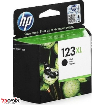 דיו F6V19AE D2130 HP123XL שחור מקורי