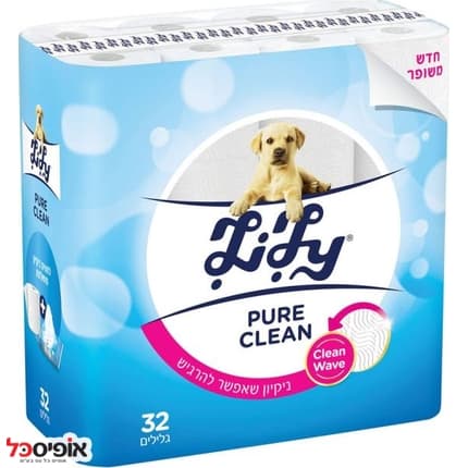 נייר טואלט Kimberly לילי (32 גלילים) 552 מטר