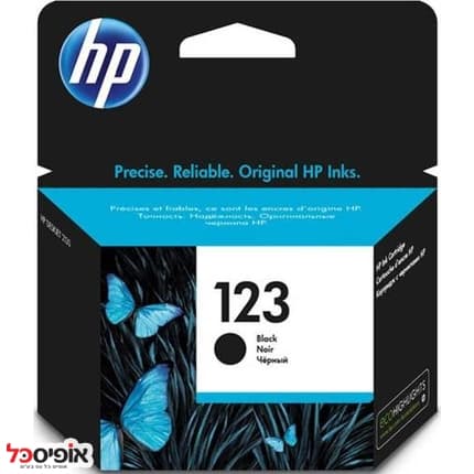 דיו F6V17AE D2130 HP123 שחור מקורי