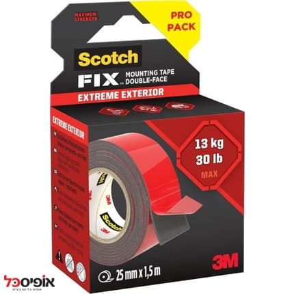 סרט הדבקה דו צדדי ספוגי Scotch FIX 3M 13KG