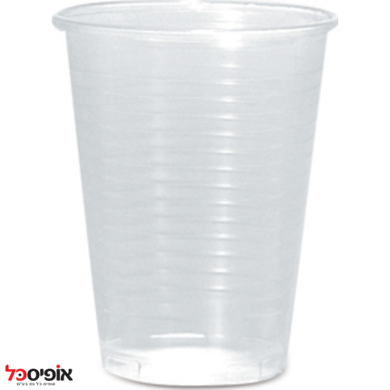 שרוול כוסות פלסטיק 180סמ"ק (100יח')
