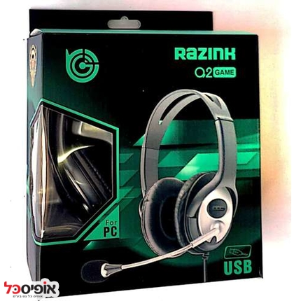 אוזניות + מיקרופון RAZINK SY22 GAME USB